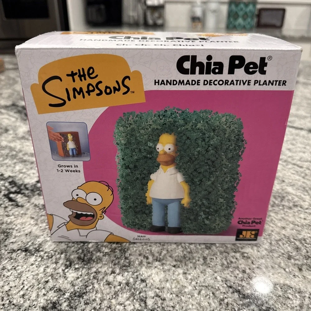 Homer Simpson Chia Pet New 2024 The‎ Simpsons Hedge