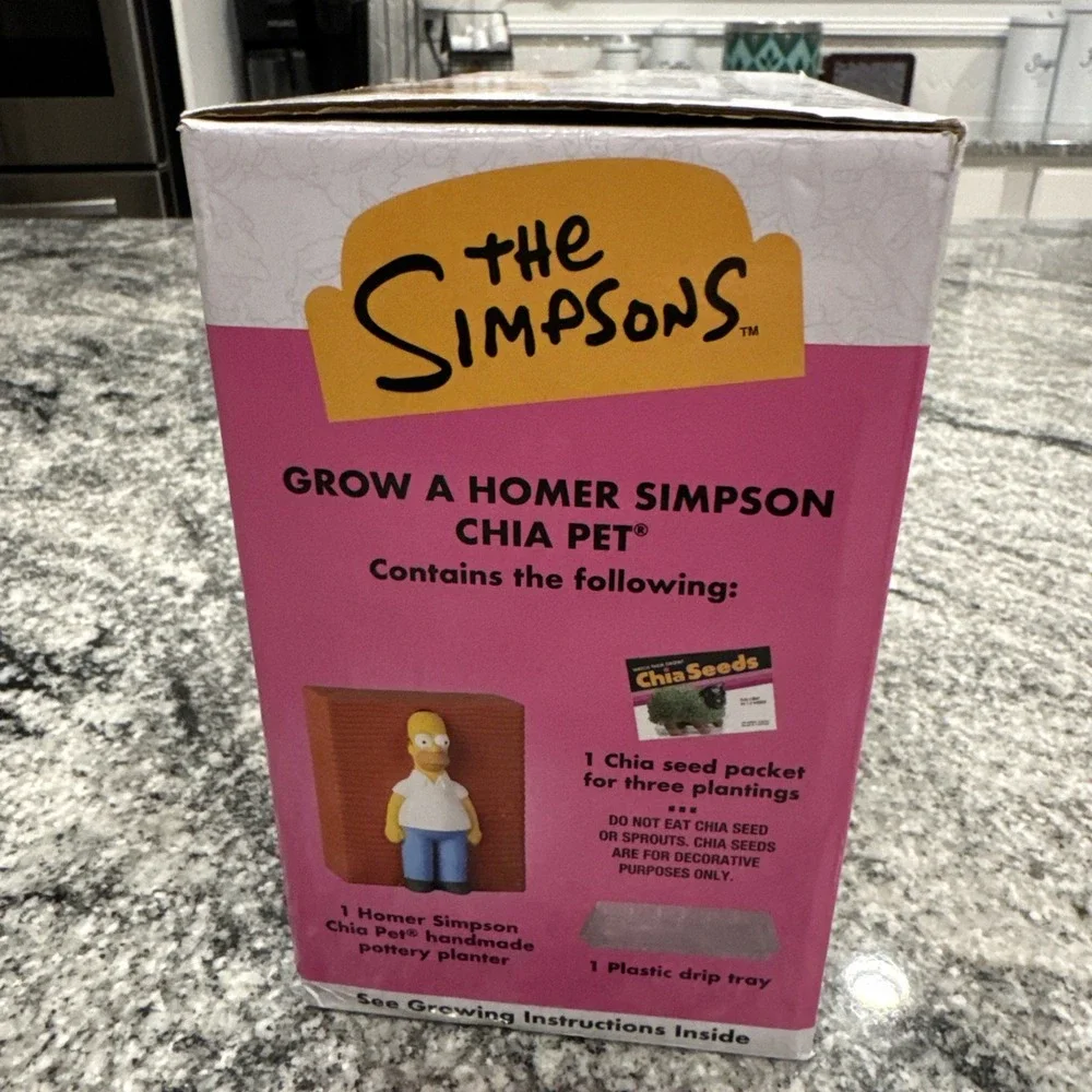 Homer Simpson Chia Pet New 2024 The‎ Simpsons Hedge