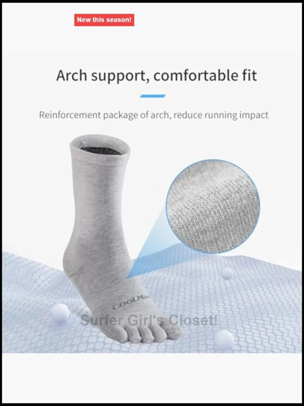 N/A toe socks