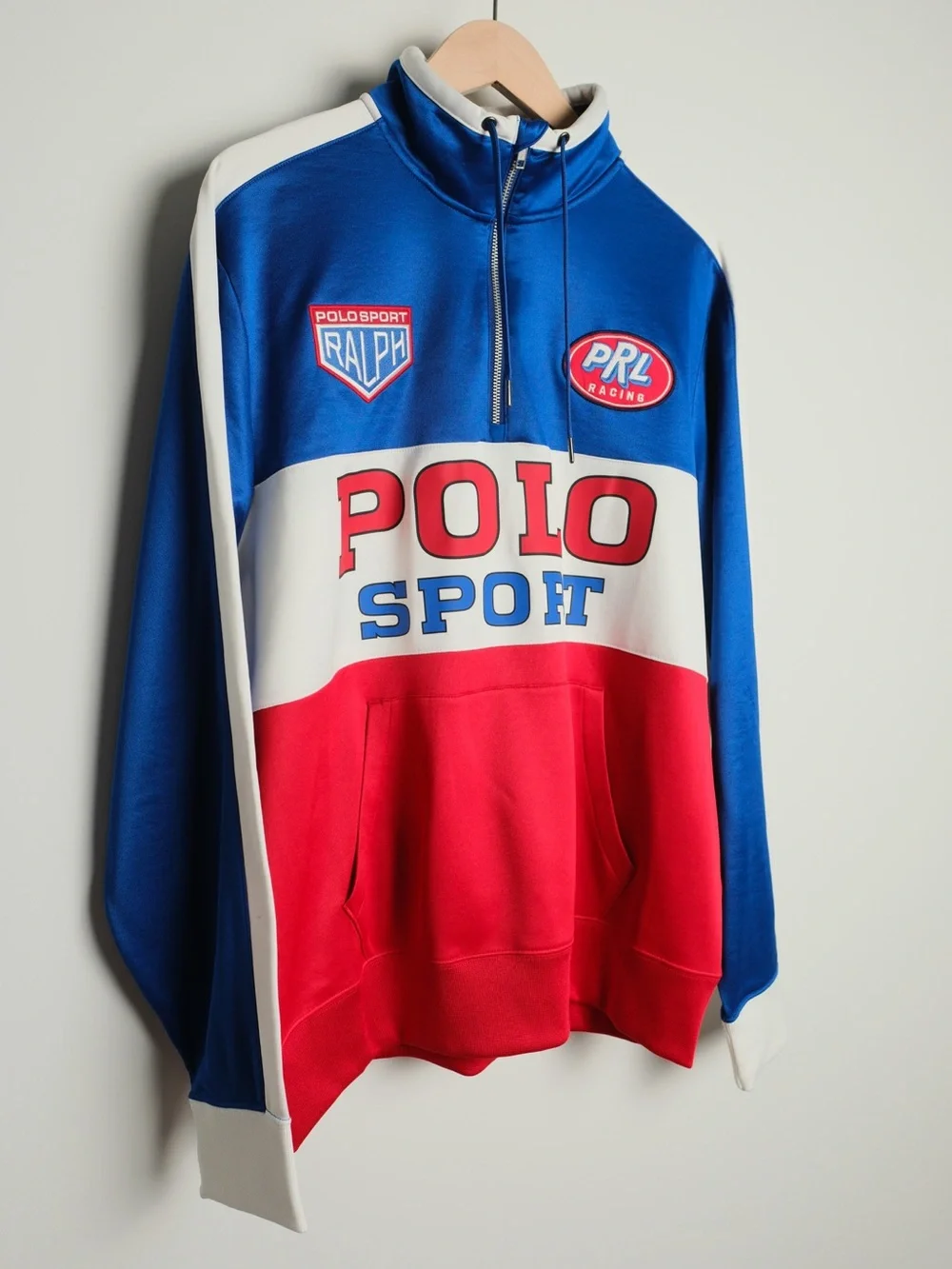 Polo Sport Ralph Lauren Racing Quarter Zip Sweatshirt Pullover Large