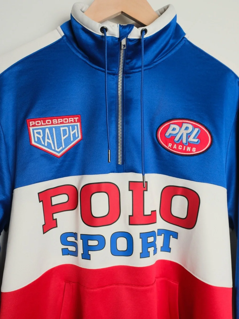 Polo Sport Ralph Lauren Racing Quarter Zip Sweatshirt Pullover Large