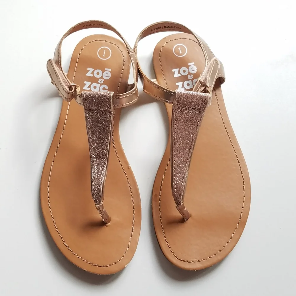 ZOE & ZAC Thong Sandals girls Size 1