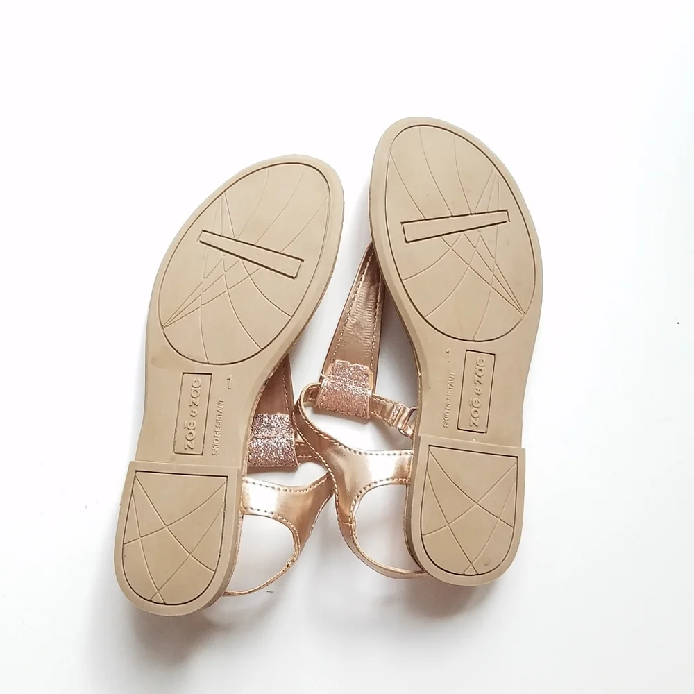 ZOE & ZAC Thong Sandals girls Size 1
