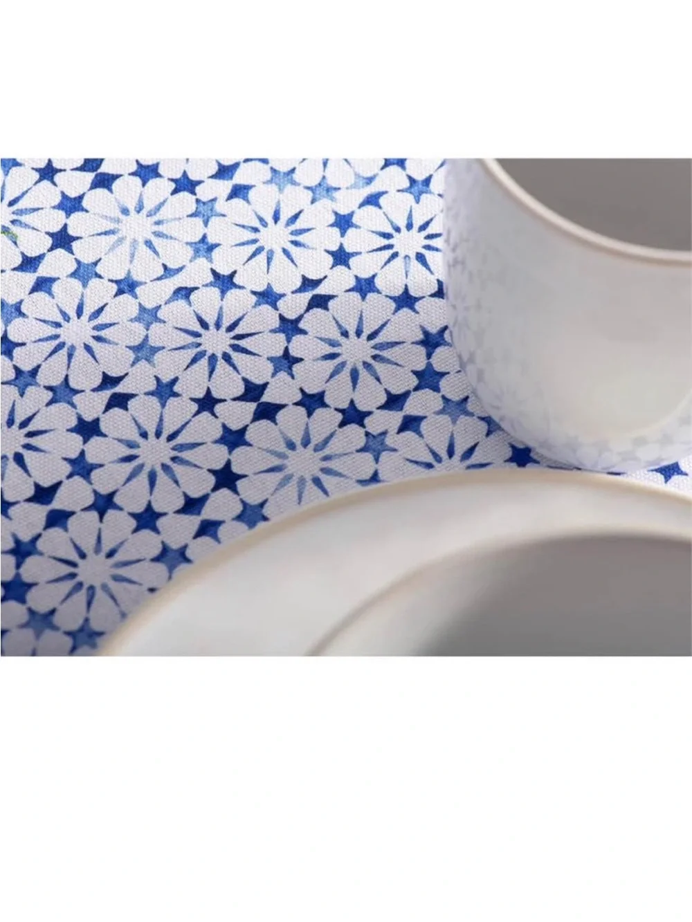 Maison d' Hermine Table Cloth Round Table 100% Cotton 69 Round Inches Tablecloth