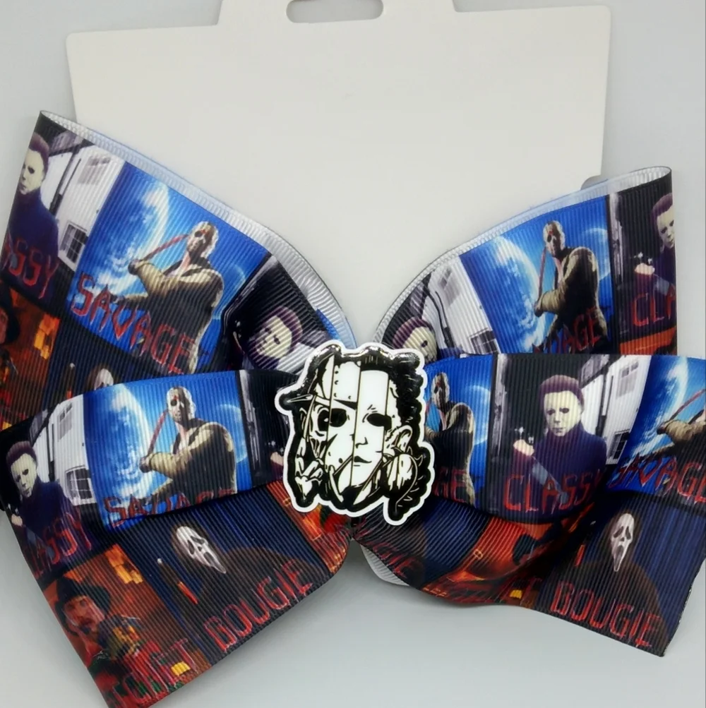 Horror hair bow