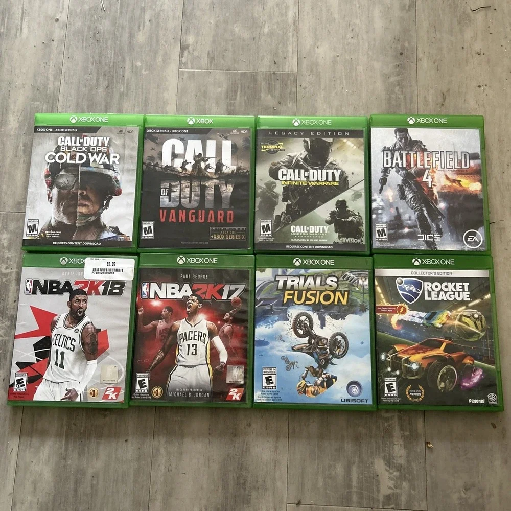 Microsoft Cbox One Game Lot‎ Call Of Duty, NBA, Rocket League, Battlefield