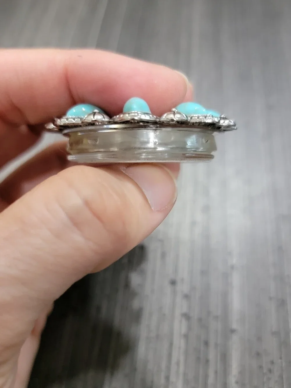 Turquoise Pop Up Cell Phone Handle Women Jewelry