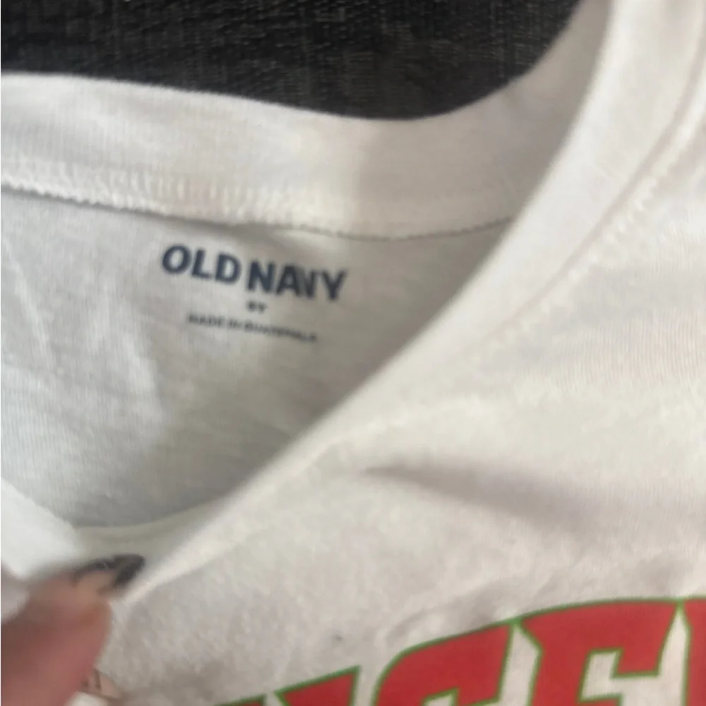 Old Navy Kids White Tee with Bowser Graphic