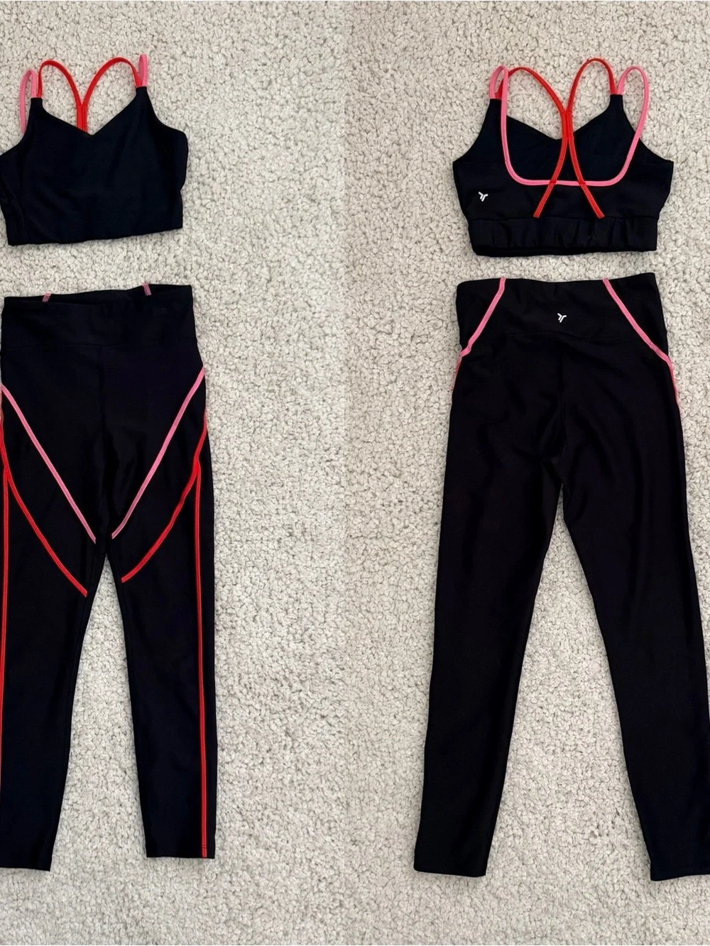 Old navy active girls workout set top and leggings