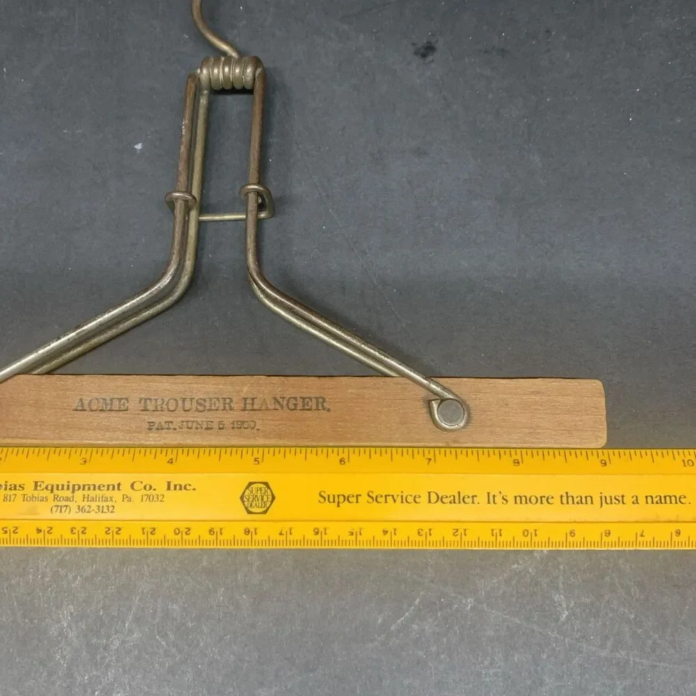 Antique Acme Trouser Hanger 1900 Pat. Sam’L Kuhn Harrisburg Pa Advertising