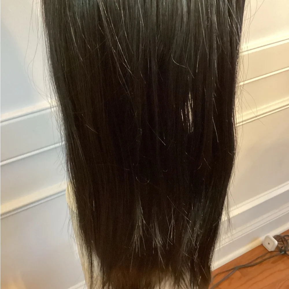 Sleek Black Synthetic Wig (~ 24 - 26 inch) NWOT