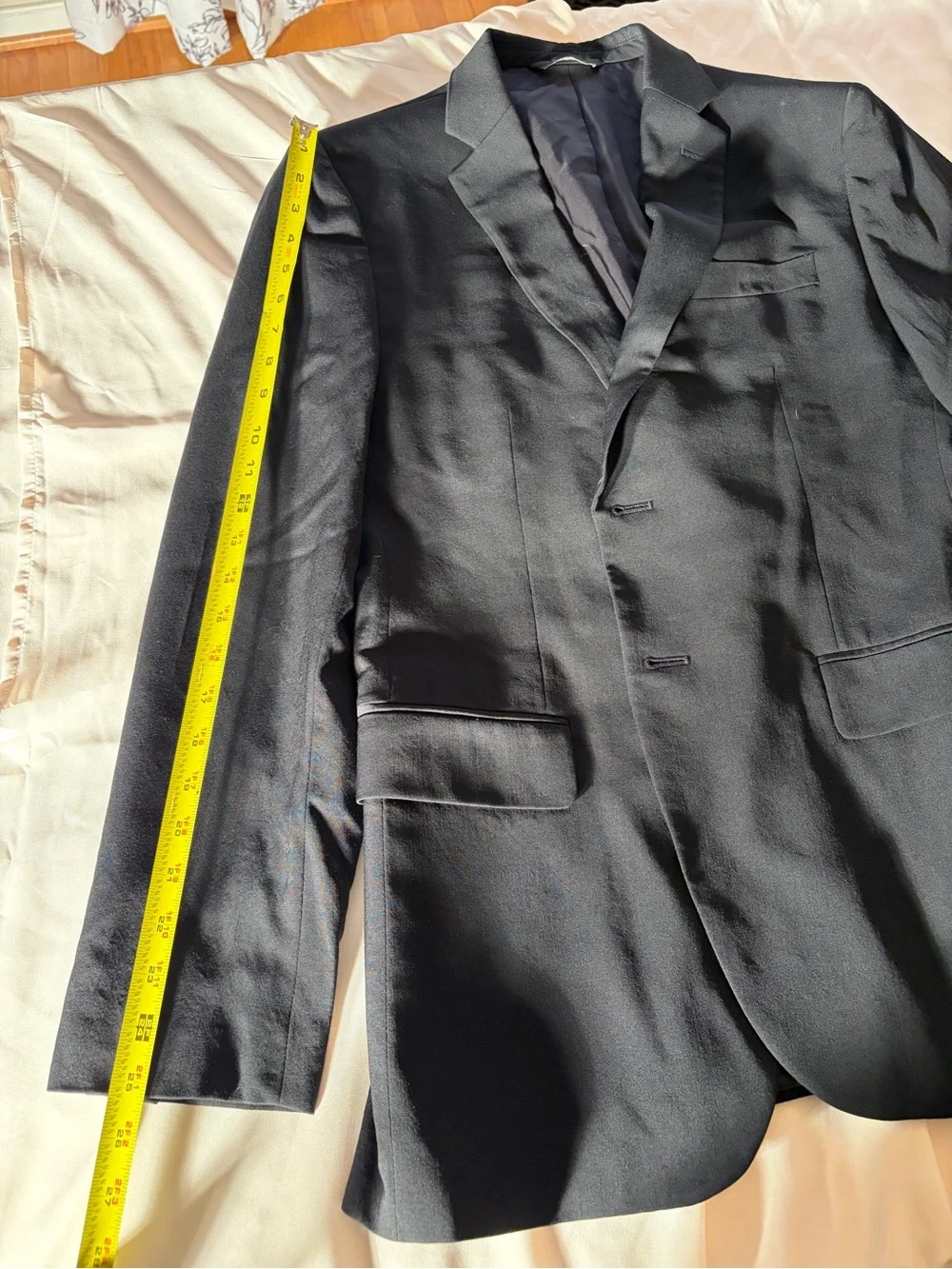 Banana Republic Men's Black Blazer - Classic Two-Button Suit Jacket