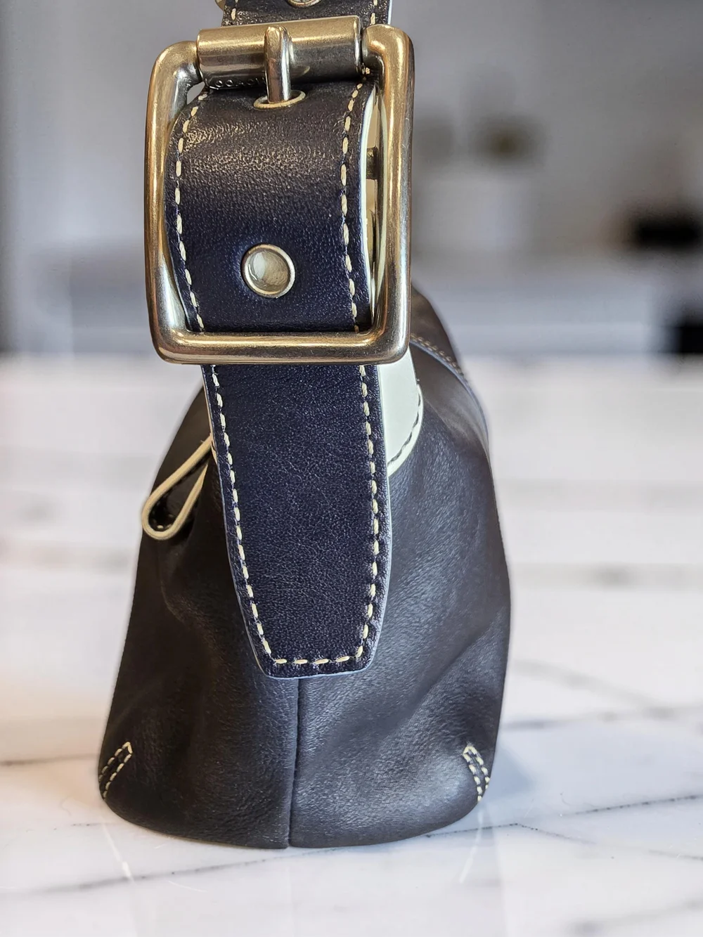 Vintage Y2K Coach Legacy Demi Hobo Bag Leather