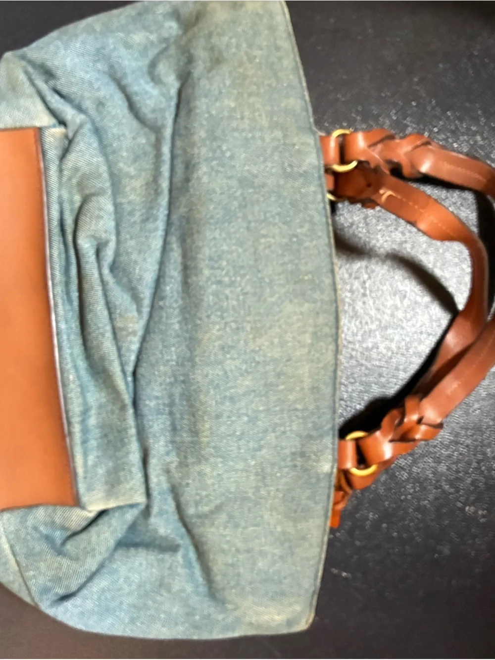 Fossil denim tote