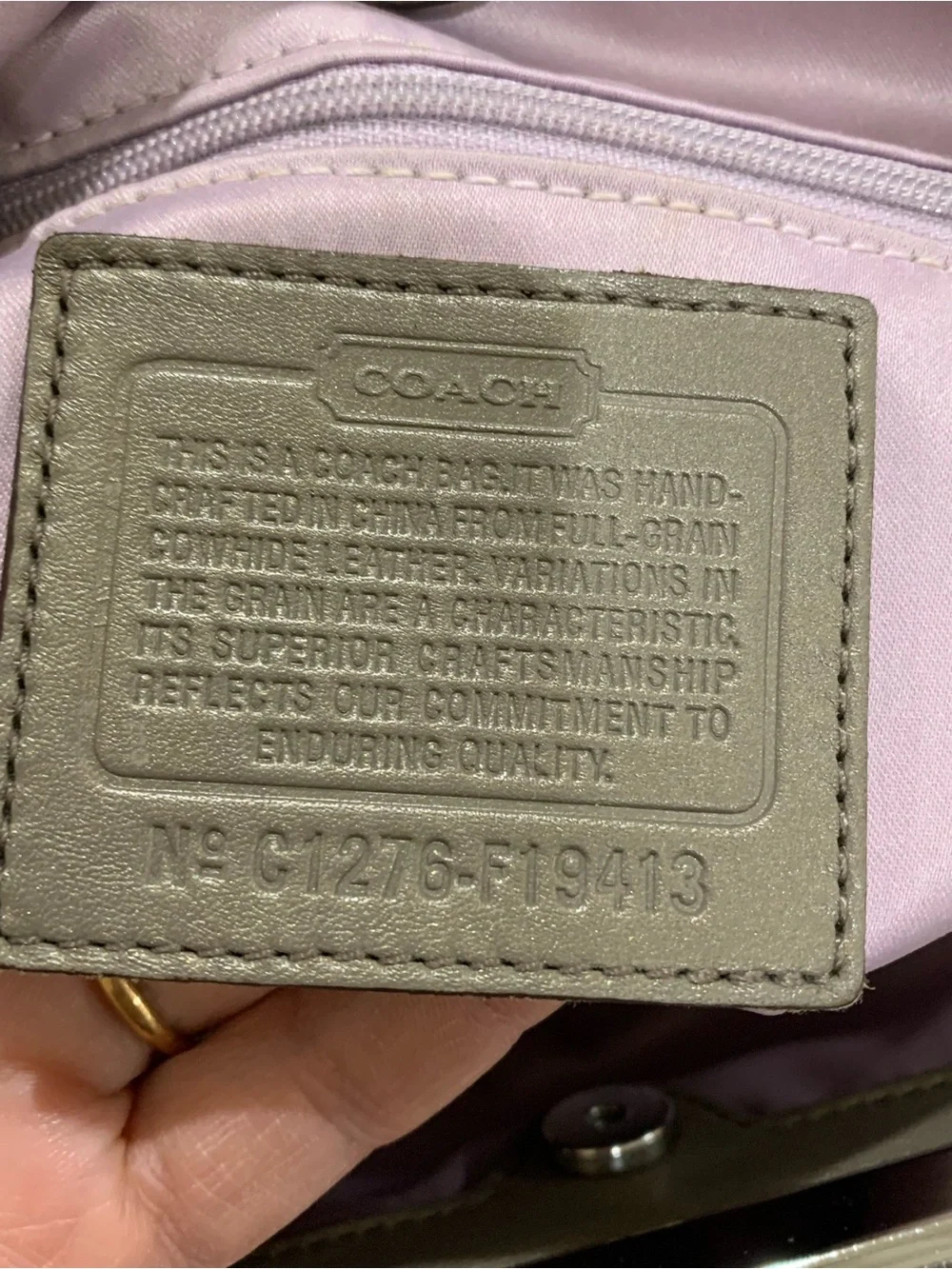 Coach signature double