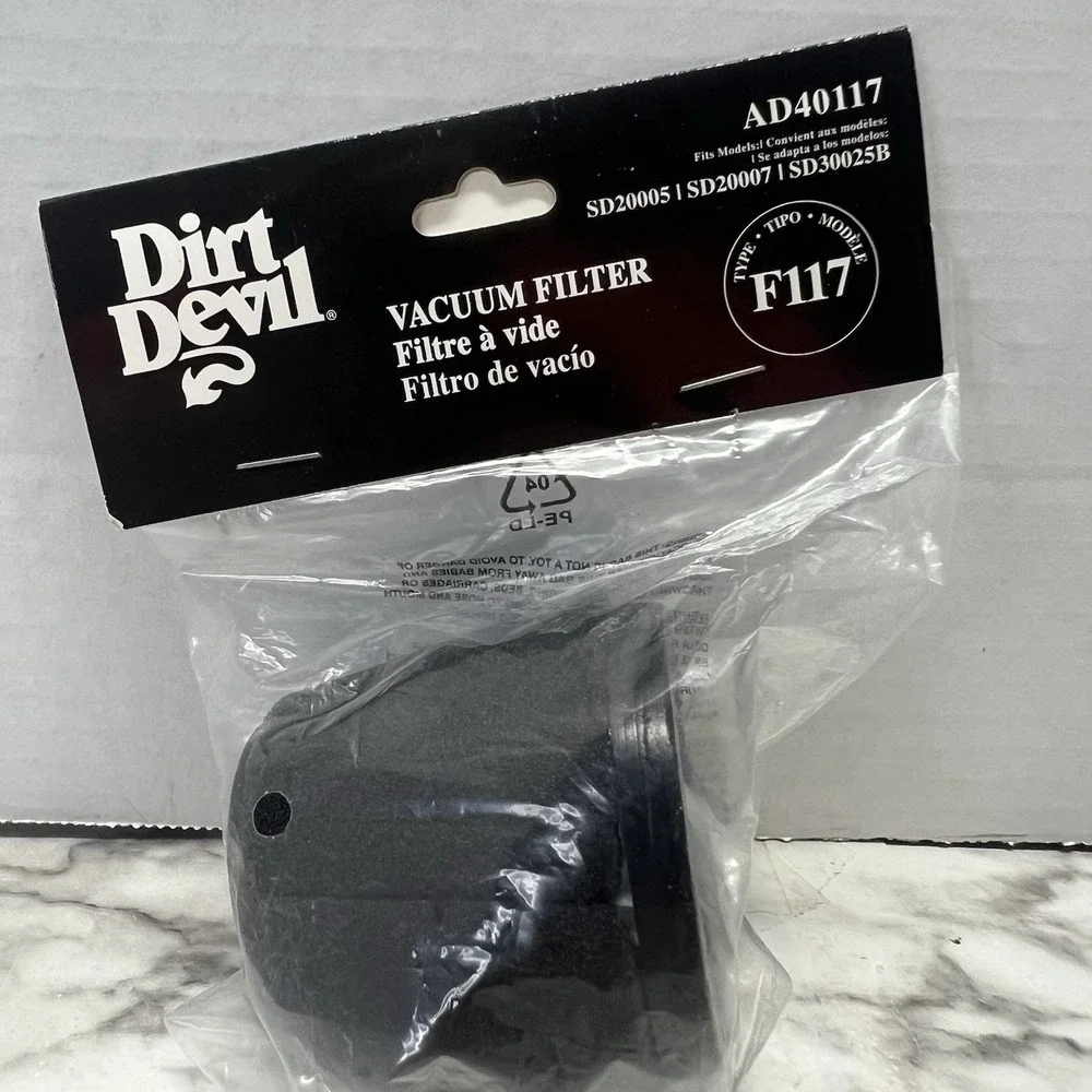 Genuine Dirt Devil F117 Filter Washable Reusable AD40117 SD20005RED SD30025B