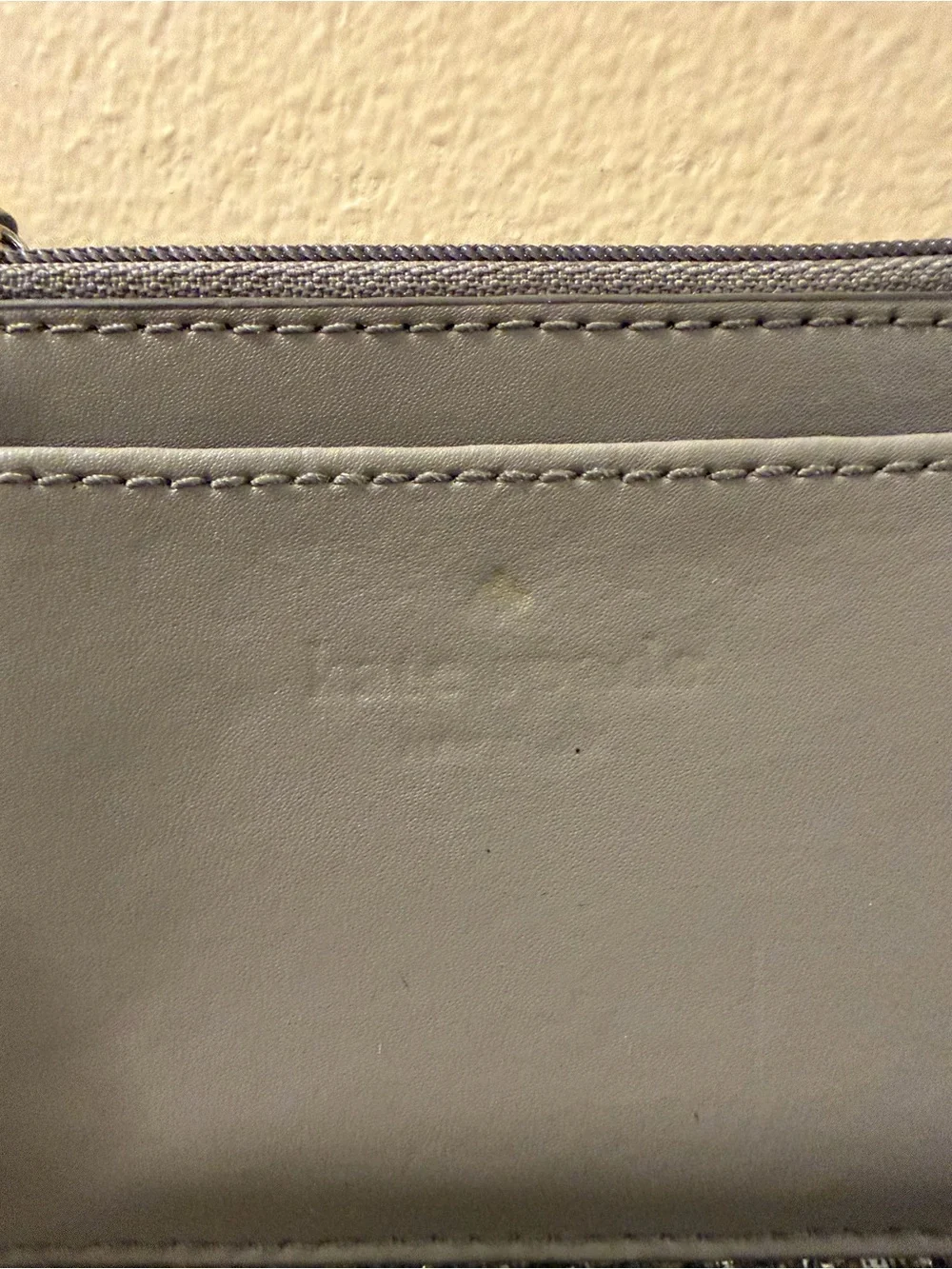 kate spade zippered glitter