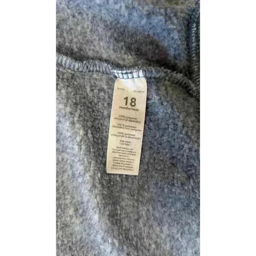 Carter's Boys Size 18 Months 3 Piece Bundle (2) Cozy Vests and L/S Snapsuit