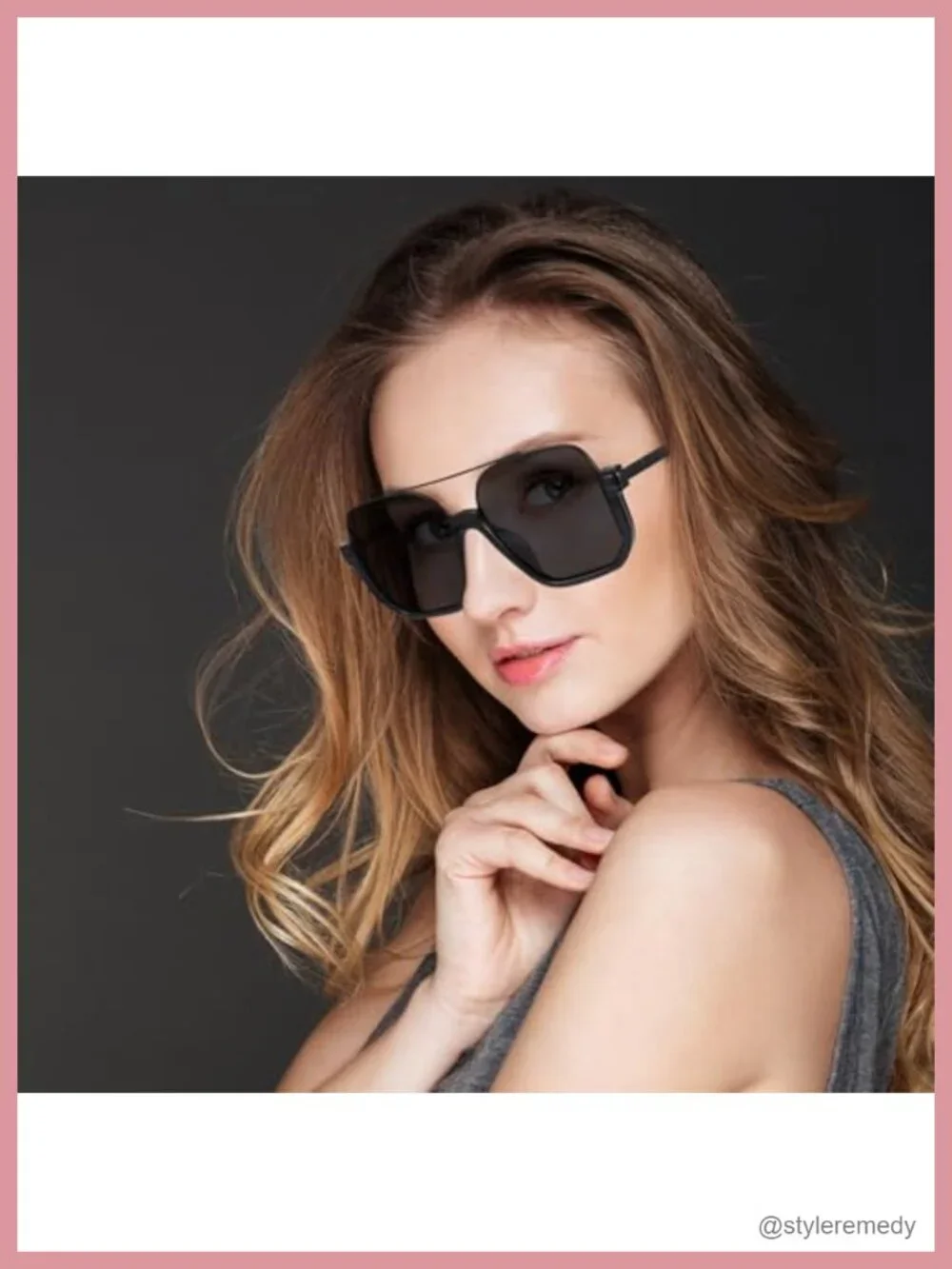 3 Pcs Retro Oversized Sunglasses for Women Men Vintage 70s Square Shades UV