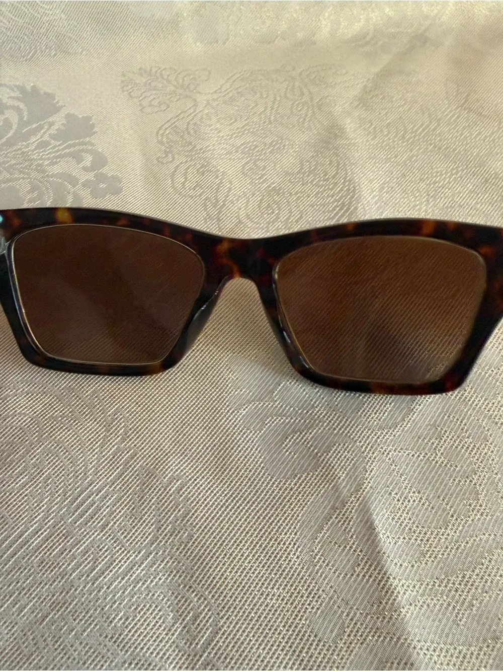 Tory Burch Tortoiseshell Sunglasses with Brown Lenses