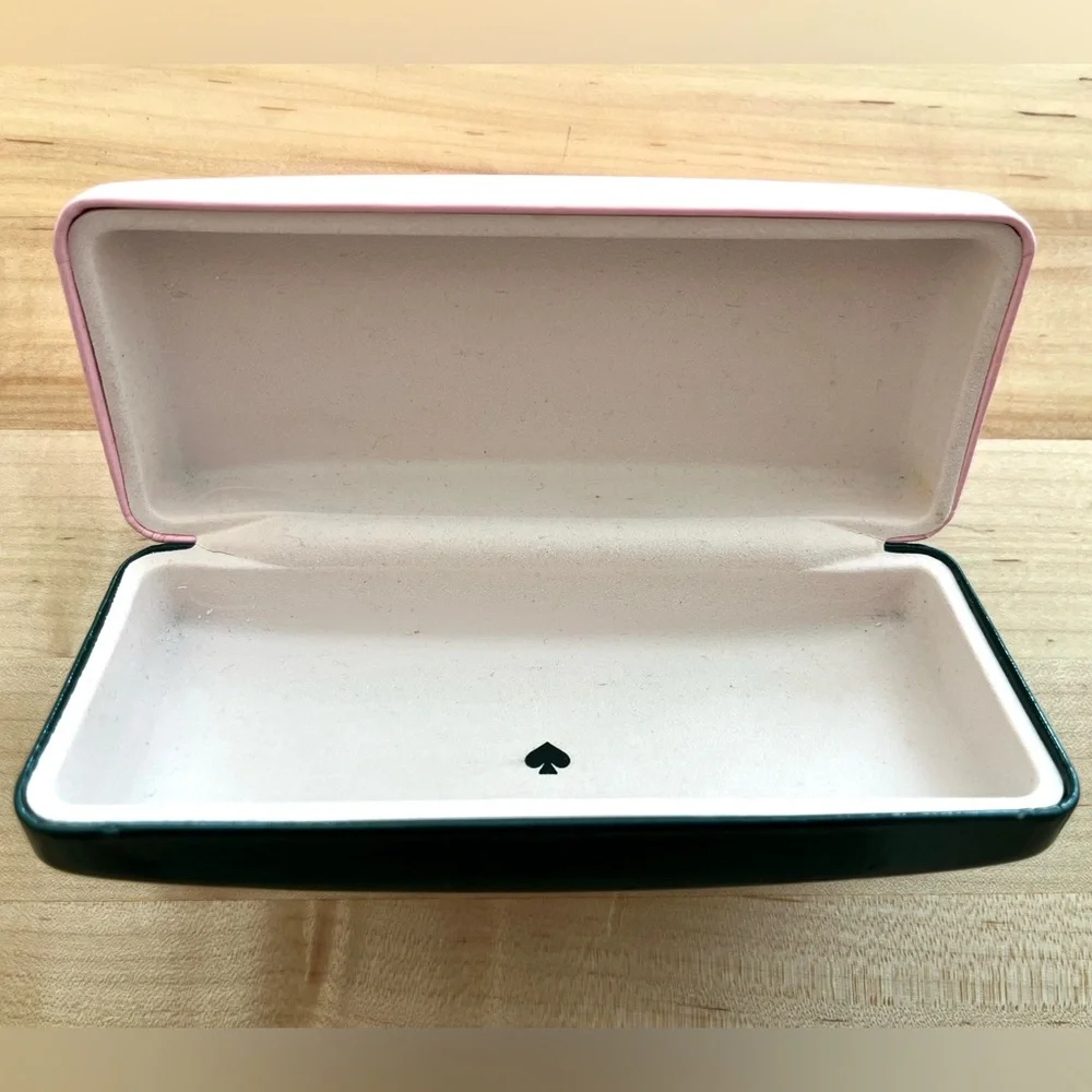 Kate Spade Pink/Green Leather Eyewear Case