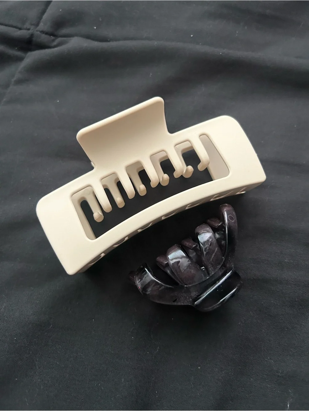 Blank Beige and Dark Brown Hair Claw Clips - Men Grooming