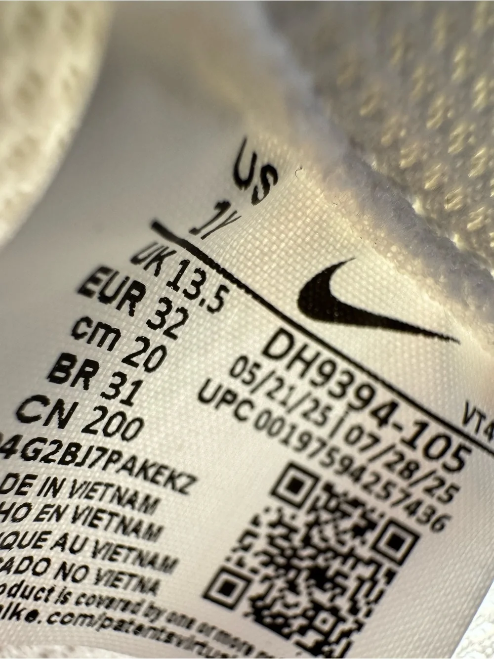 Nike breathable mesh