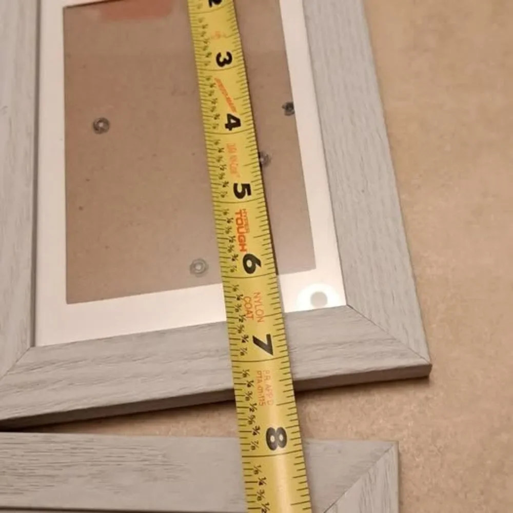 Baijiali Photo Frames Set Of 4 Wood Like Color Gray