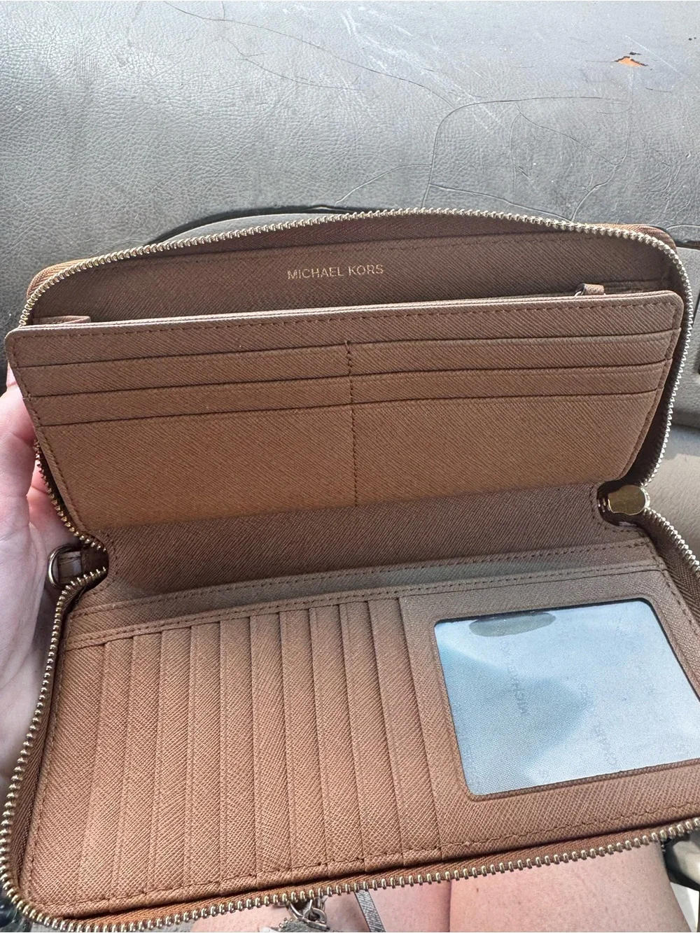 Michael Kors croc embossed