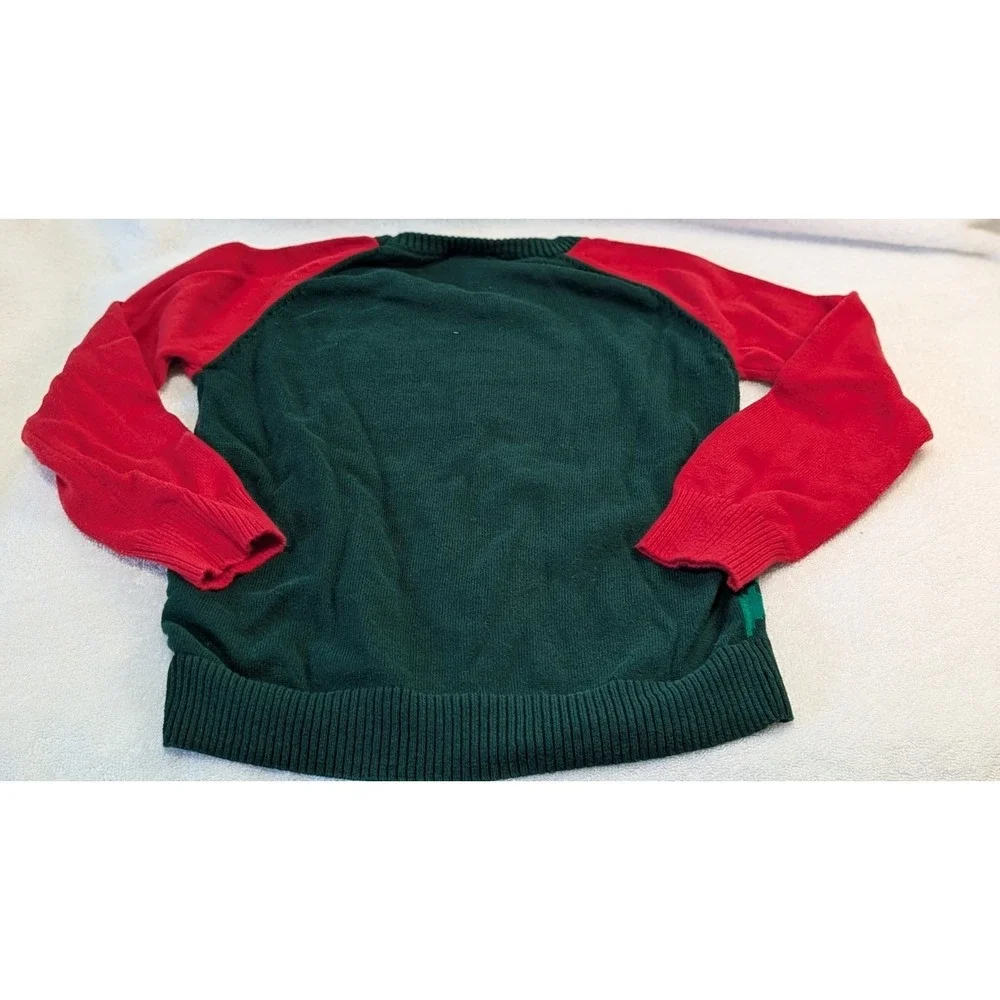 Naughty Nice Christmas Sweater Reversible Sequin Kids Size M (7-8) by Well Worn