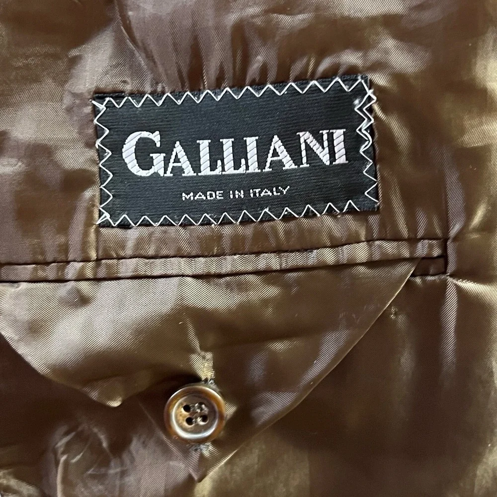 Galliani Blazer Ermenegildo Zegna Super 120s Wool Made In Italy Gray Mens 34L‎