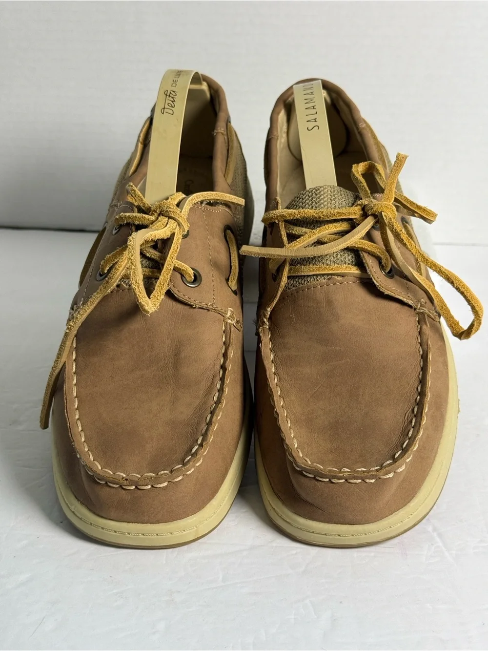 Brown Leather Casual Boat Shoes - Men's Sz 9.5
