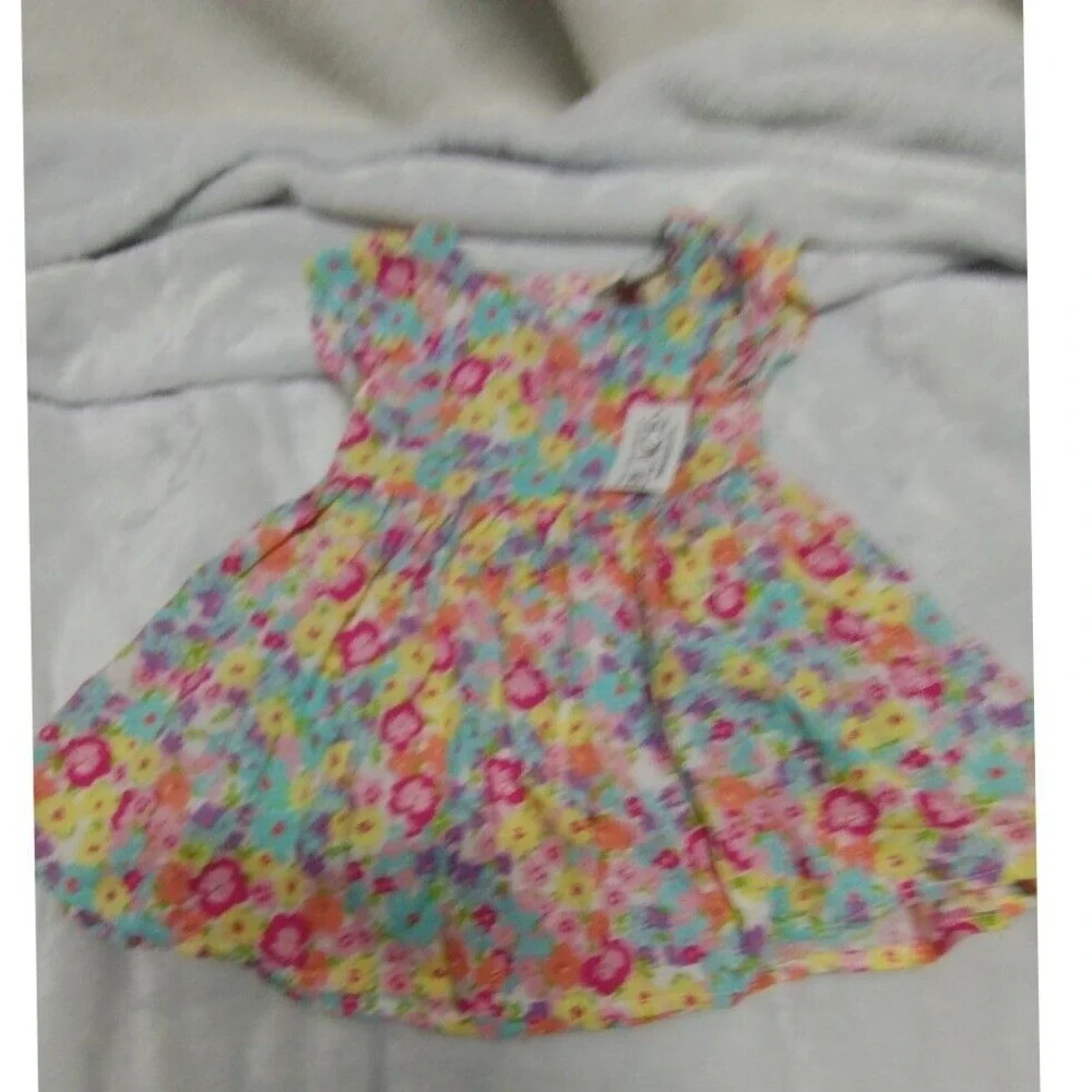 The Children's Place Floral Dress‎ Summer Casual Outfit Toddler Girl 6-9M