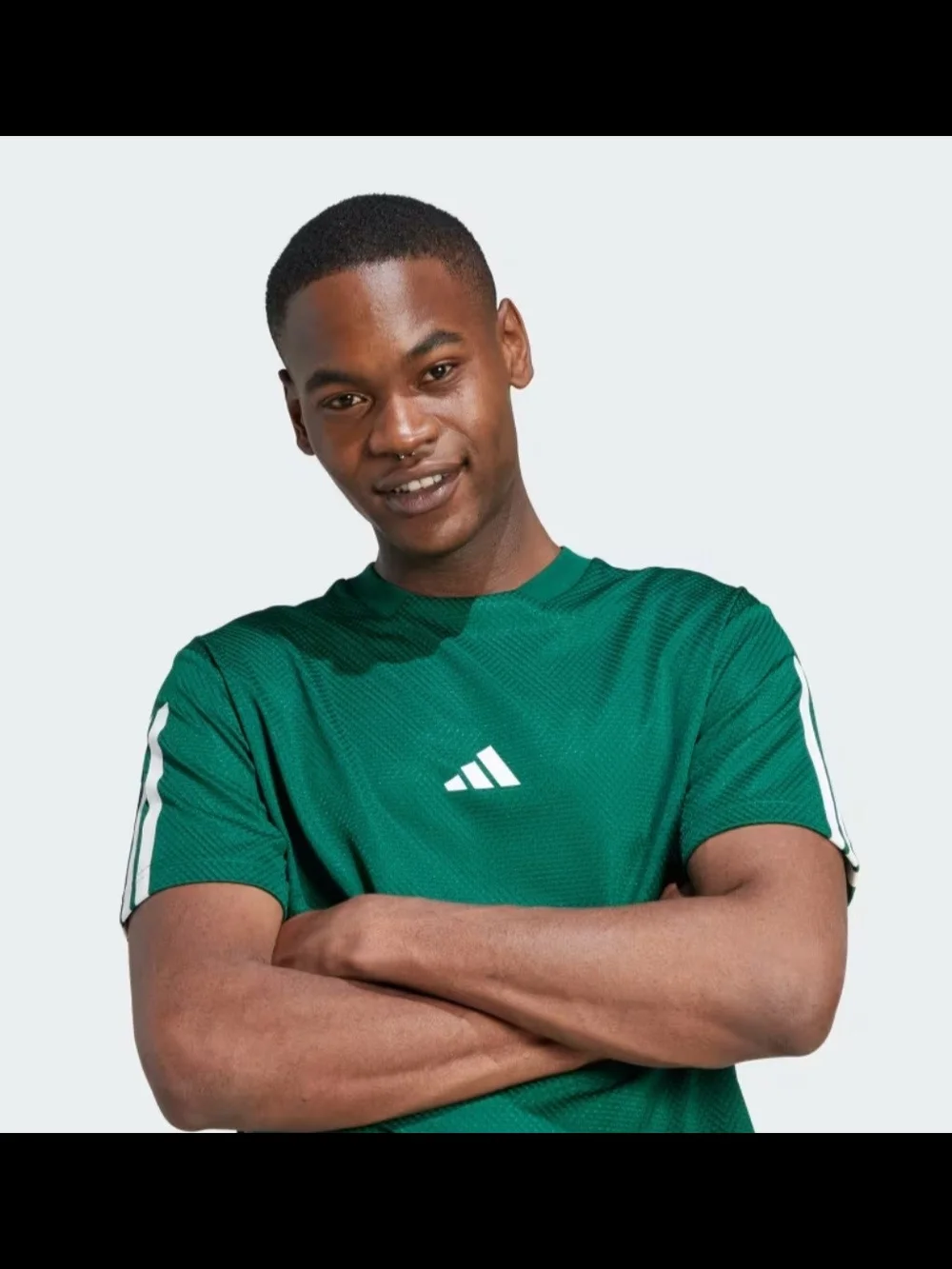 adidas breathable colorblock tee