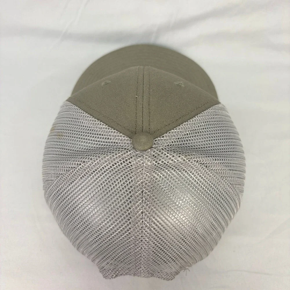 Cap America Trucker Hat Nabholz Mens OSFA Olive Green Mesh Snapback Cap
