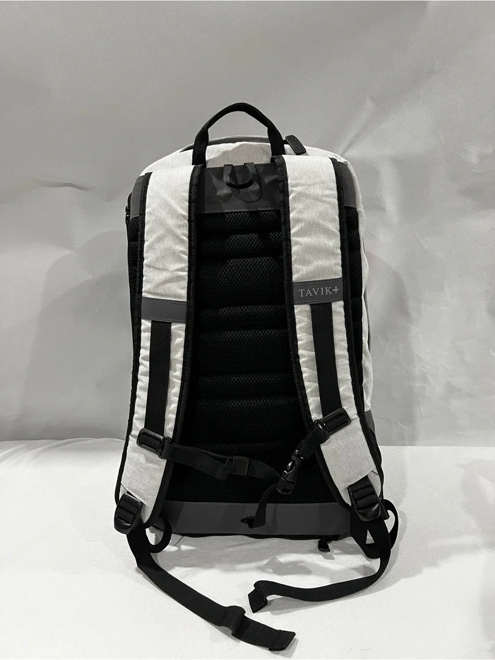 Tavik Gray Backpack Multiple Pockets Grey Canva Nylon Travel Hiking Outdoor