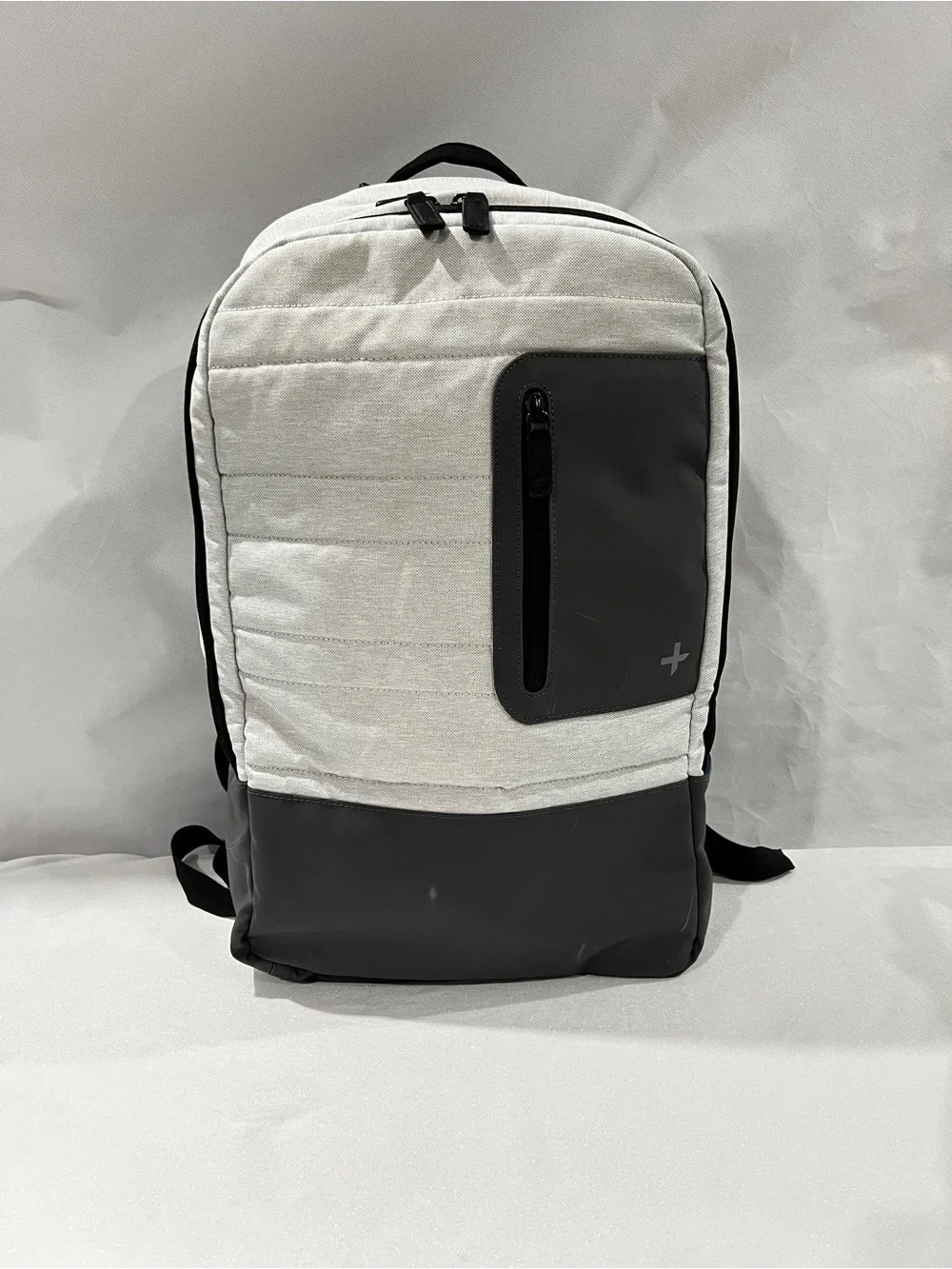 Tavik Gray Backpack Multiple Pockets Grey Canva Nylon Travel Hiking Outdoor
