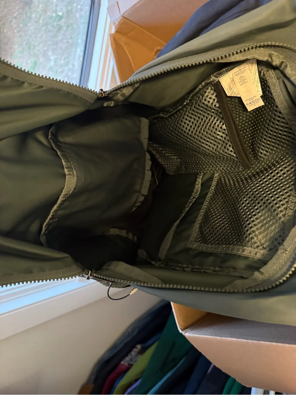 Lululemon sage green backpack