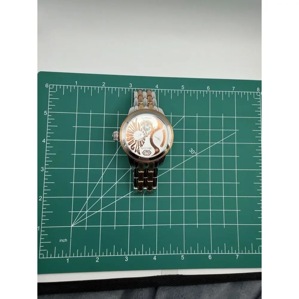Marc Ecko Mens Watch Two-Tone Rose Gold Working