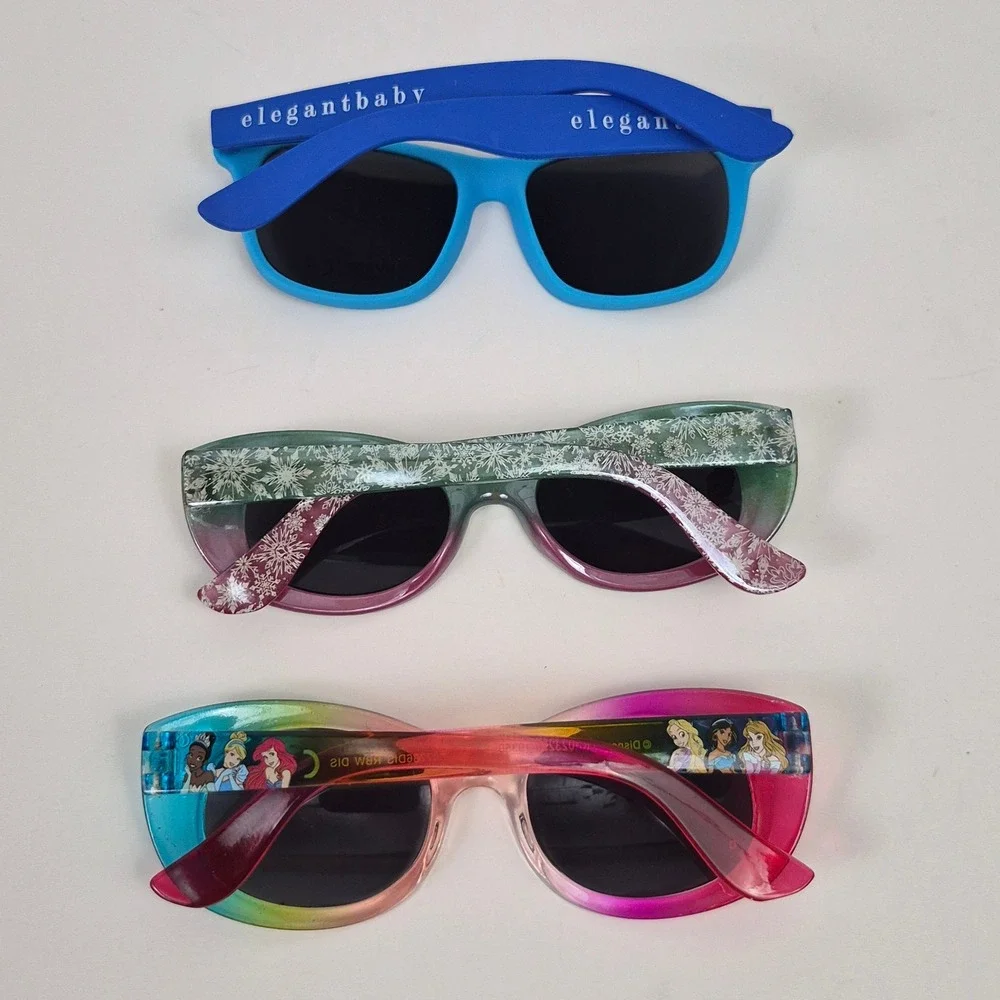Kid's Disney Princesses, Frozen Elsa & Elegant Baby Sunglasses Lot of 3