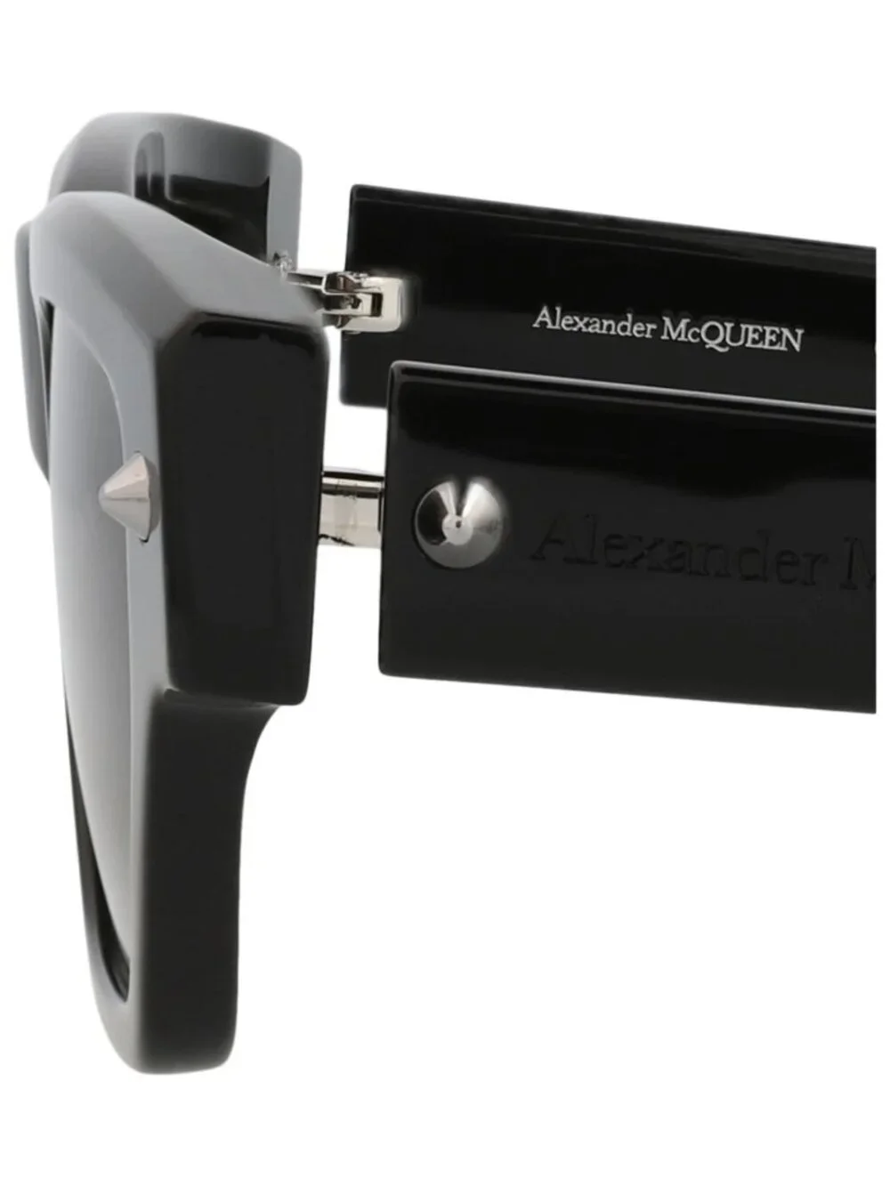 New Alexander McQueen Women's Sunglasses Square Rectangle Recycled Acetate Frame
