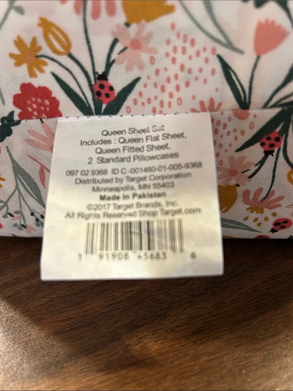 Target pink ladybug sheets