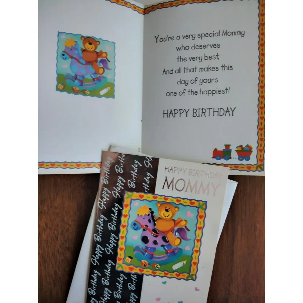 Happy Birthday Designer Greeting Cards  for Mom Lot of 9 w/ Envelopes