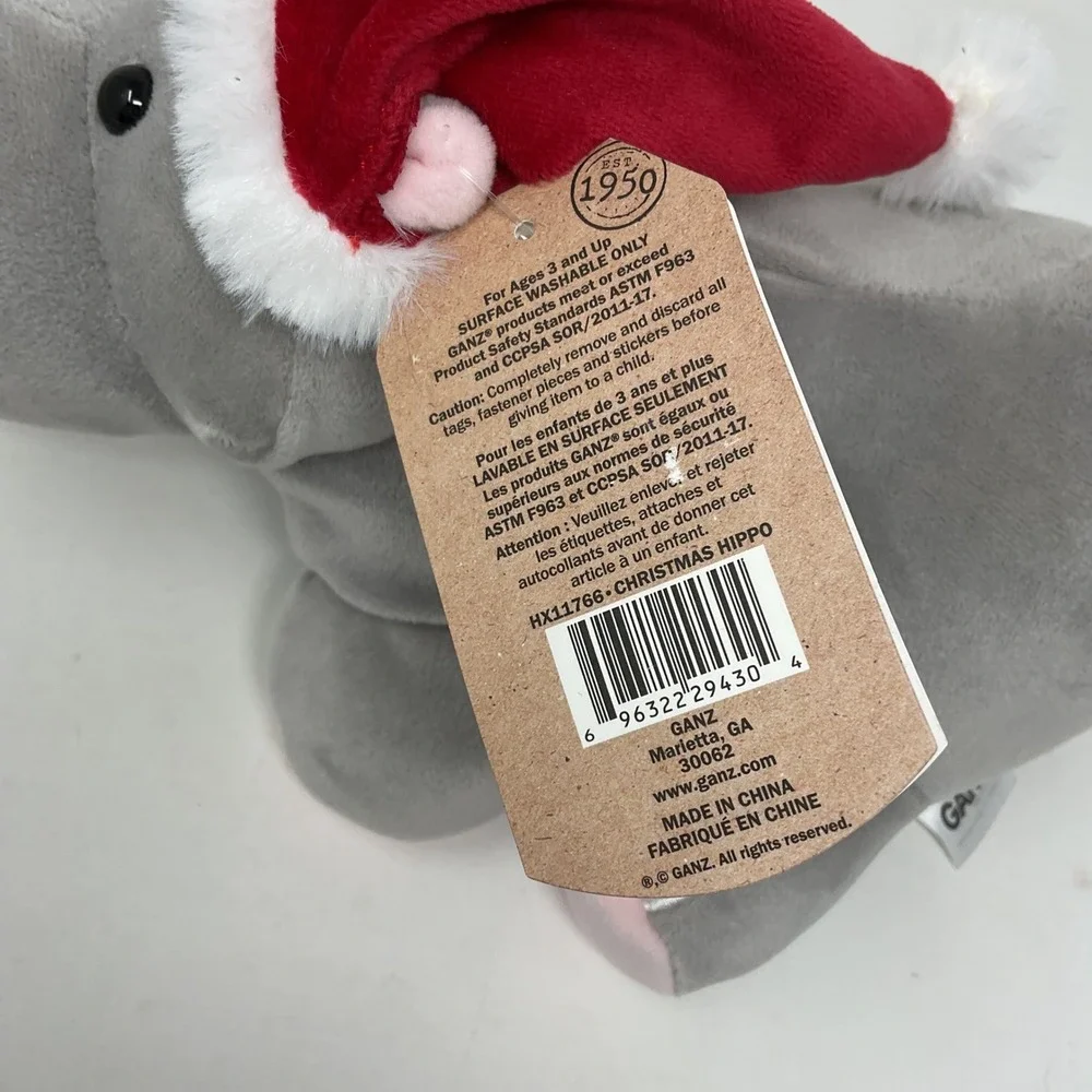 GANZ plush hippo