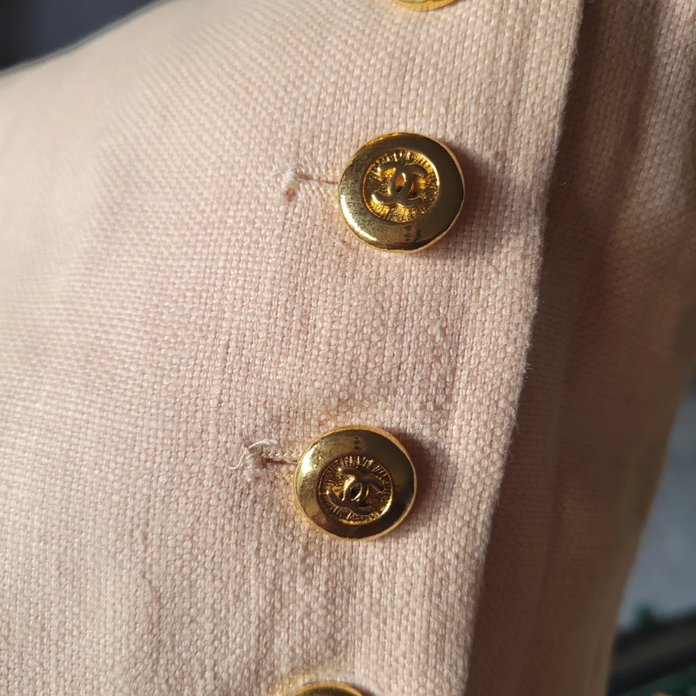 CHANEL Beige Pencil Skirt
