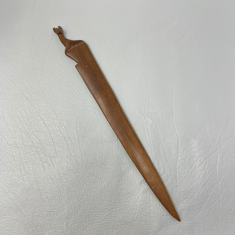 Vintage Handmade Giraffe Letter Opener Hand Carved in‎ Kenya
