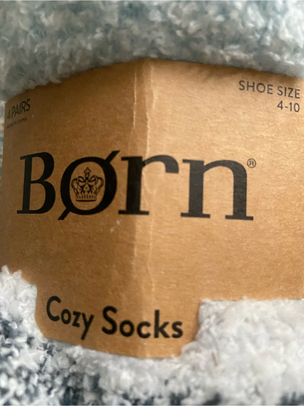 Born Socks Women’s 4 Pair Multicolor Plush Soft Cozy Socks NWT
