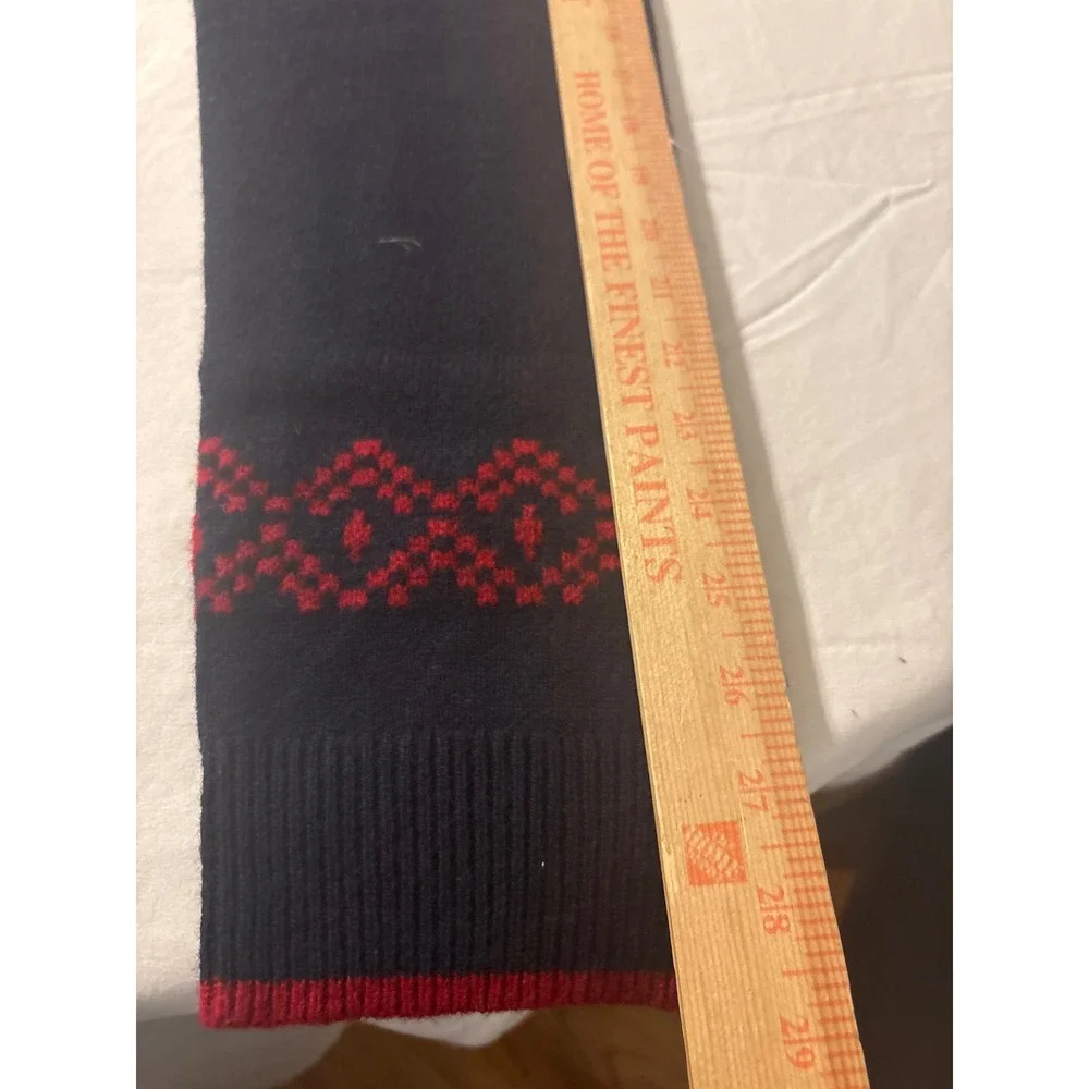 Goodthreads Sweater Mens XL Tall Navy Red 100% Lambswool Fair Isle