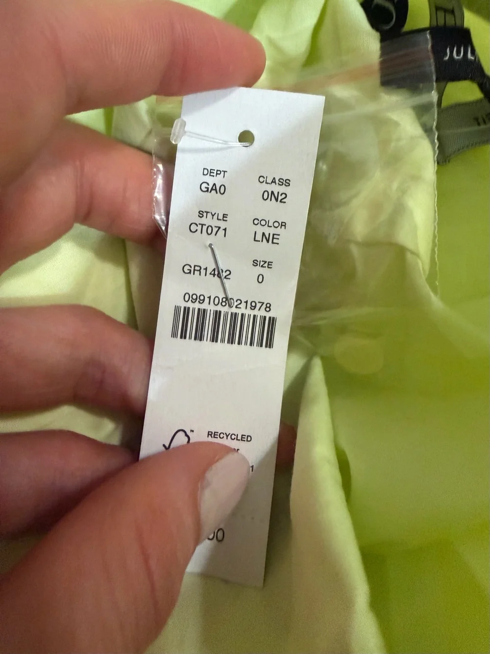 J crew lime nectar Jules classic-fit shirt in sateen