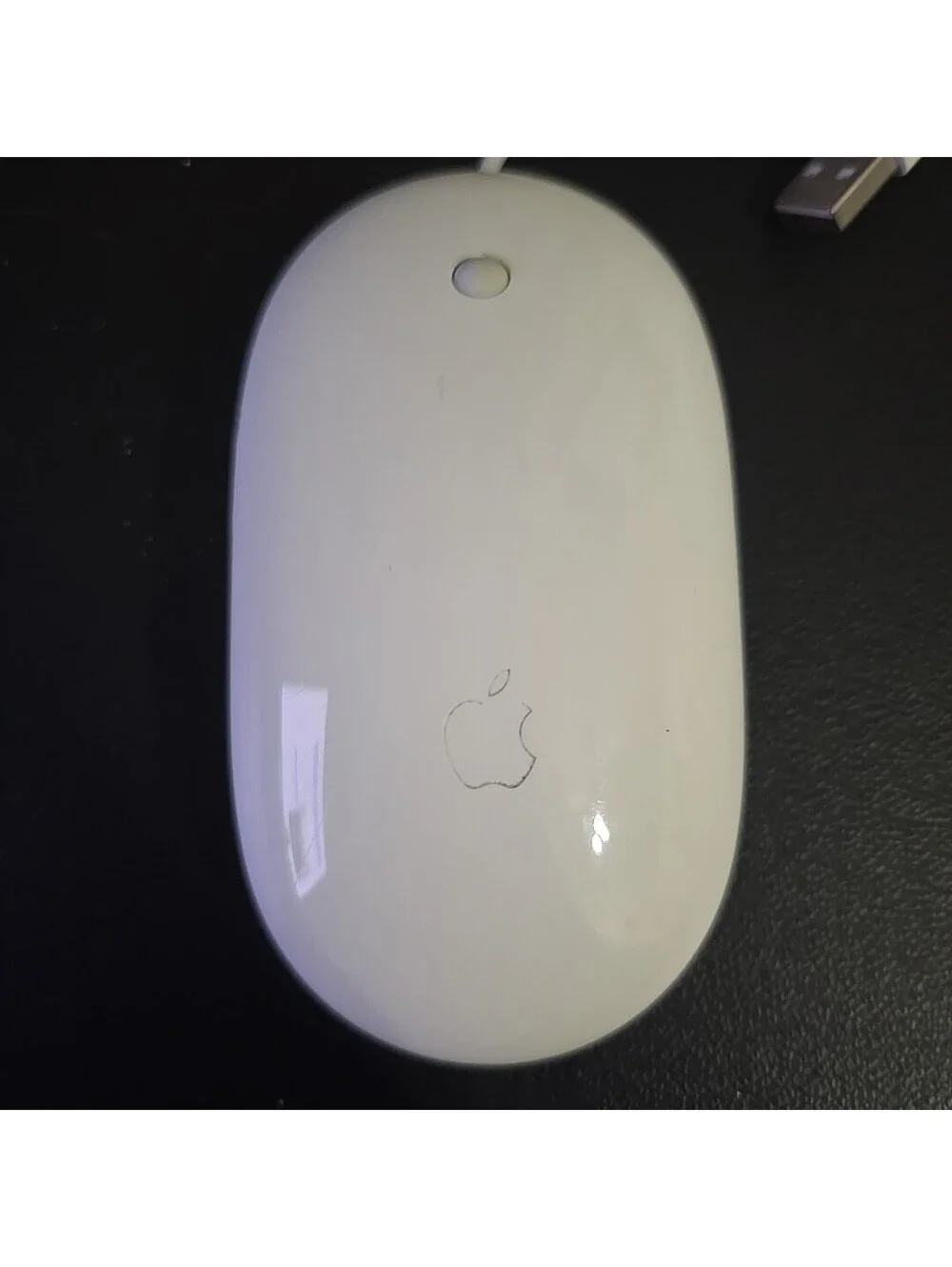 Apple A1152 Mighty Mouse Wired USB Scroll Ball Mouse for Mac/PC